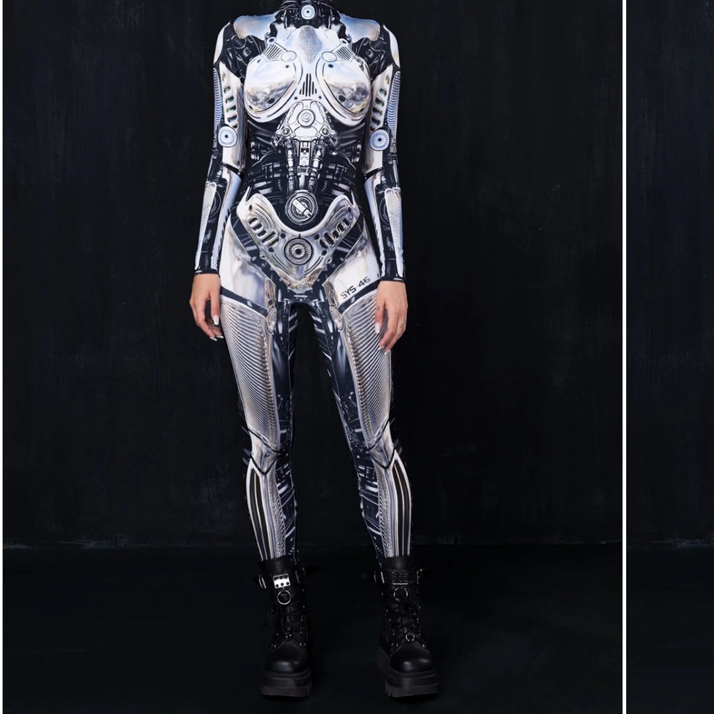 Sexy Cyborg Robot Bodysuit